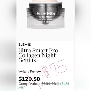 ELEMIS Ultra Smart Pro-Collagen Night Genius Cream - Silver